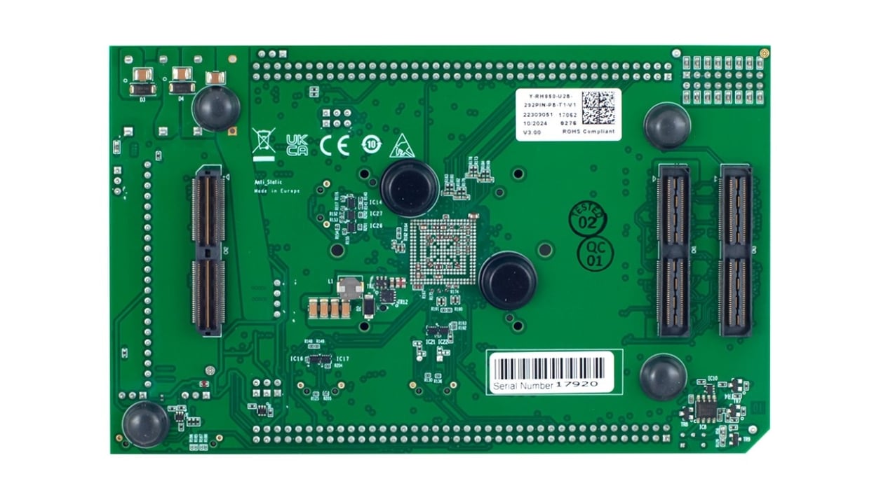 RH850/U2B 292pin Piggyback Board - Bottom