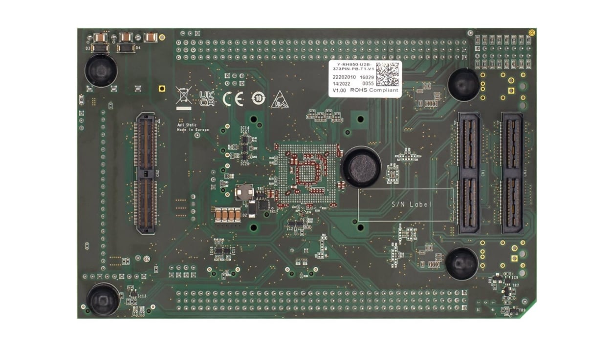 RH850/U2B 373pin Piggyback Board - Bottom