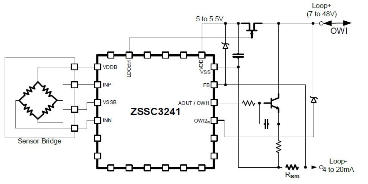 ZSSC3241 - Typical Application Diagram 2