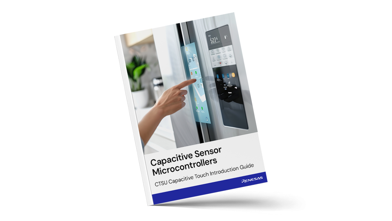 HMI capacitive sensor microcontrollers application note cover.