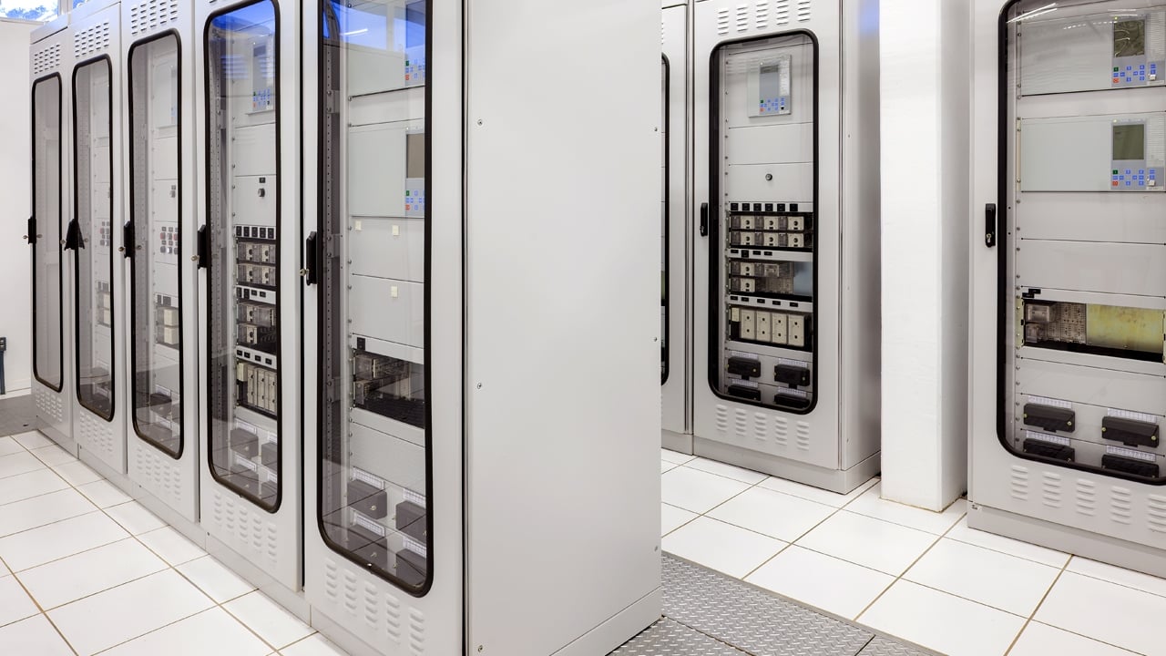 Power Substation Electric Room Control Panels Electric room control panels in an power substation.