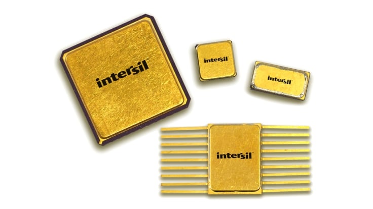 Intersil rad-hard IC chip packages.