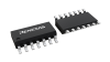 3D illustration featuring top and bottom views of SOIC chip package with 14 lead count.