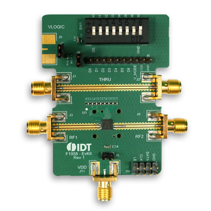 F1958 Digital Step Attenuator Evaluation Board - Top