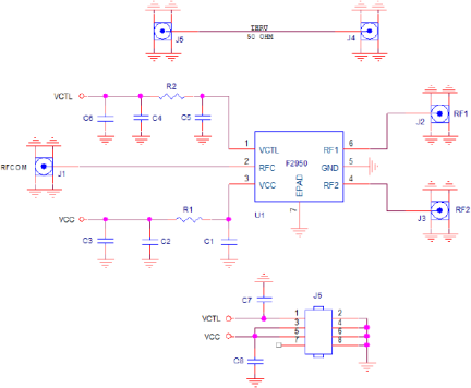 F2950EVBI - Evaluation Kit Application Circuit