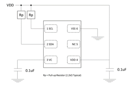 HS3001 - Pinout and Application Circuit