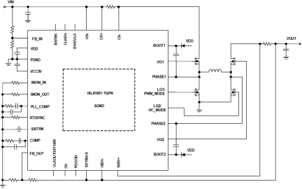ISL81801 - Typical Applications Diagram