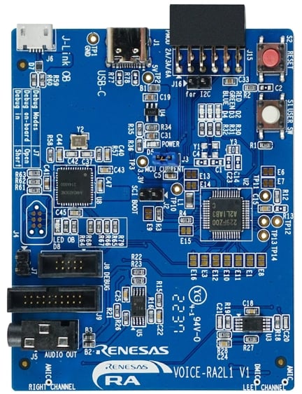 RA2L1 Voice User Reference Kit - Front