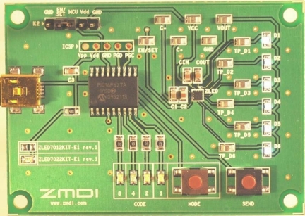 ZLED7022KIT - Evaluation Kit (Top View)