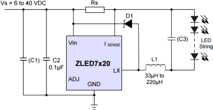 ZLED7320 - Application Circuit