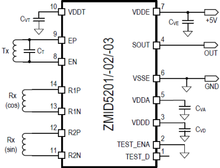ZMID5203 - Typical Application Circuit