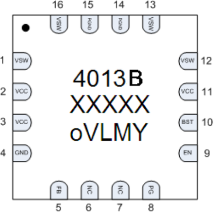 ZSPM4013B - Pinout