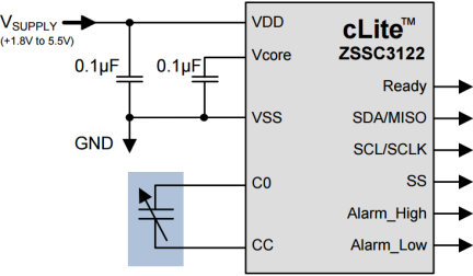 ZSSC3122 - Application Circuit