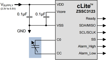ZSSC3123 - Application Circuit