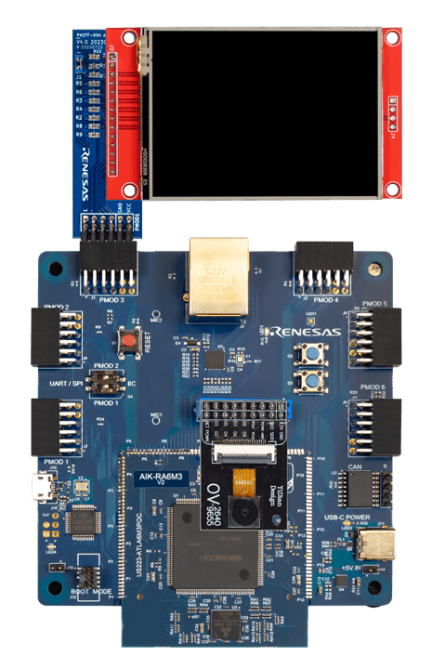 AIK-RA6M3 with Connected Display