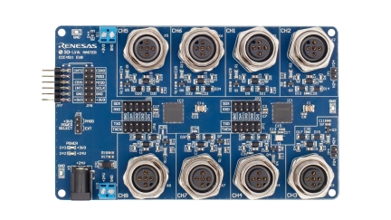 CCE4511-EVAL-V1 8 通道 IO-Link 主站评估板 - 正面
