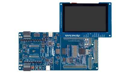 EK-RA8E2 Evaluation Board - LCD screen attached