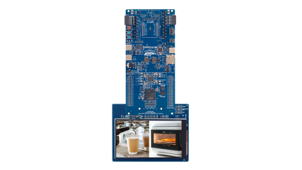 EK-RZ/A3M Evaluation Board - LCD panel attached