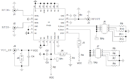 F1423 EVB Applications Circuit - Differential