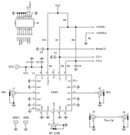 F2923EVBI Evaluation Kit Application Circuit Diagram