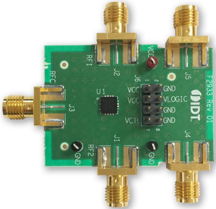 F2933EVBI Evaluation Board for F2933 RF Switch - top
