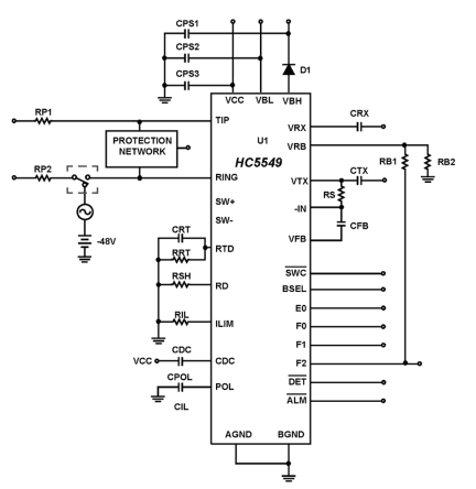 HC5549 Functional Diagram