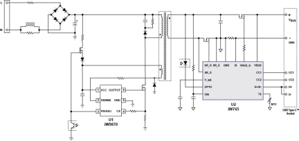 iW765 + iW9870 Typical Applications Diagram