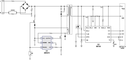 iW9870 + iW760 Typical Applications Diagram