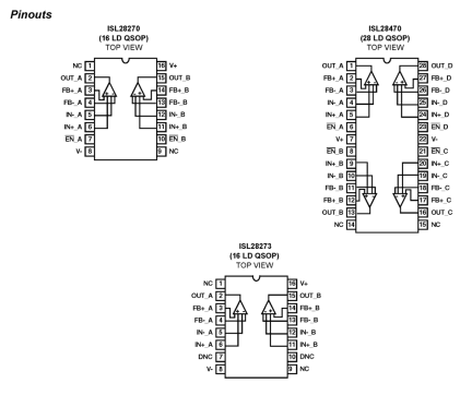 ISL28270_ISL28470 Functional Diagram