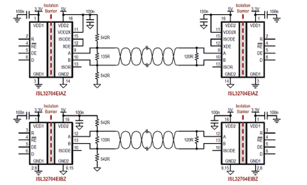 ISL32704E Functional Diagram