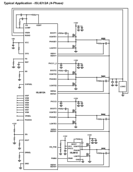 ISL6312A Functional Diagram