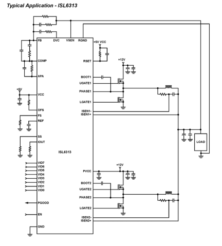 ISL6313 Functional Diagram