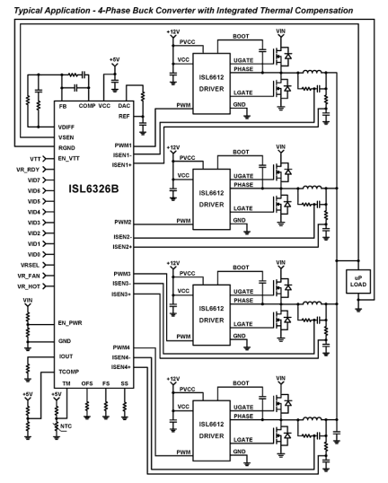 ISL6326B Functional Diagram