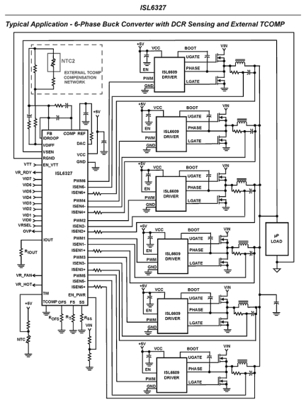 ISL6327 Functional Diagram