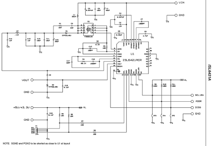 ISL6421A Functional Diagram