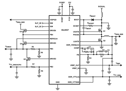 ISL6537 Functional Diagram
