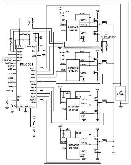 ISL6561 Functional Diagram