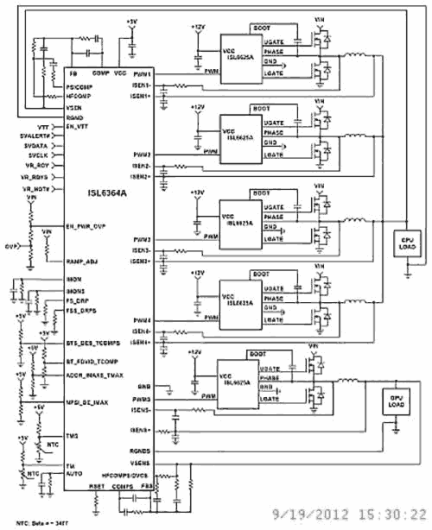 ISL6625A Functional Diagram