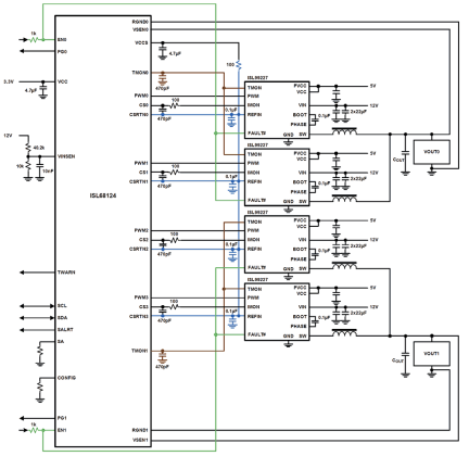 ISL68124 Functional Diagram