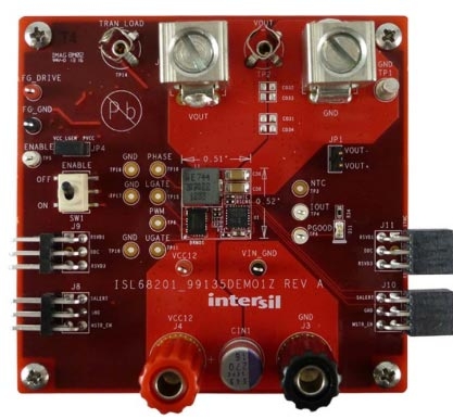 ISL68201-99135DEMO1Z PWM Controller Demo Board Top