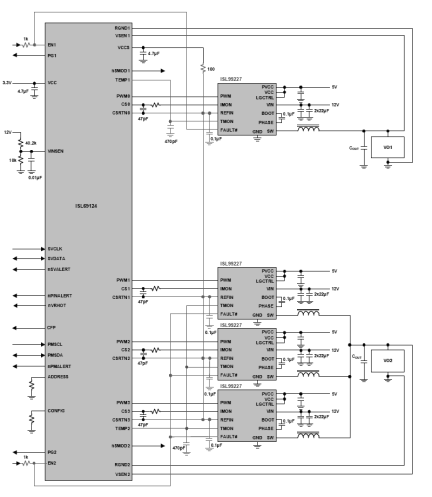 ISL69124 Functional Diagram