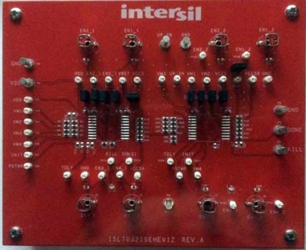 ISL70321SEHEVxZ Power Sequencing Eval Board