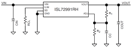 ISL72991RH Functional Diagram
