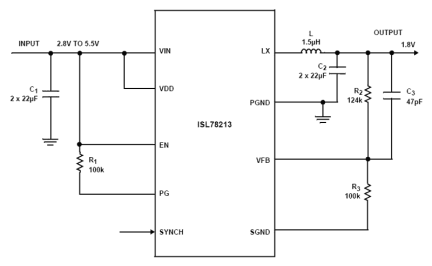 ISL78213 Functional Diagram