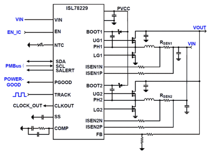 ISL78229 Functional Diagram