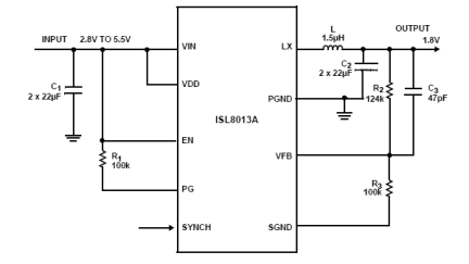 ISL8013A Functional Diagram