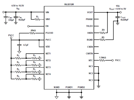 ISL8212M Functional Diagram