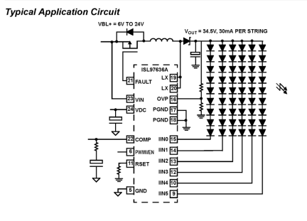ISL97636A Functional Diagram