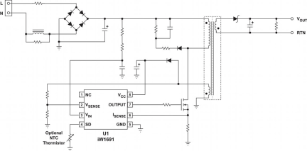 iW1691 Typical Applications Diagram