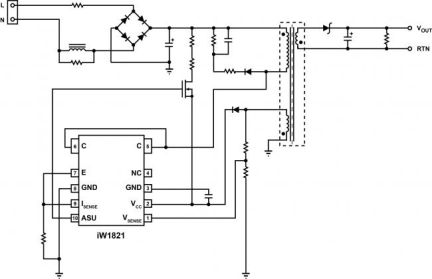 iW1821 Typical Applications Diagram